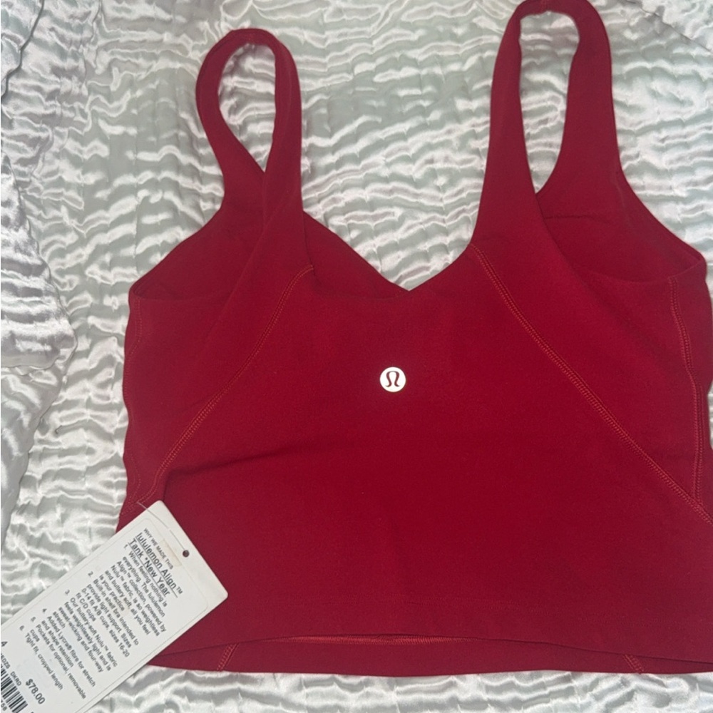 NWT Lululemon Lunar New Year Align Tank Top Dark Red Size 4 - Picture 7 of 8